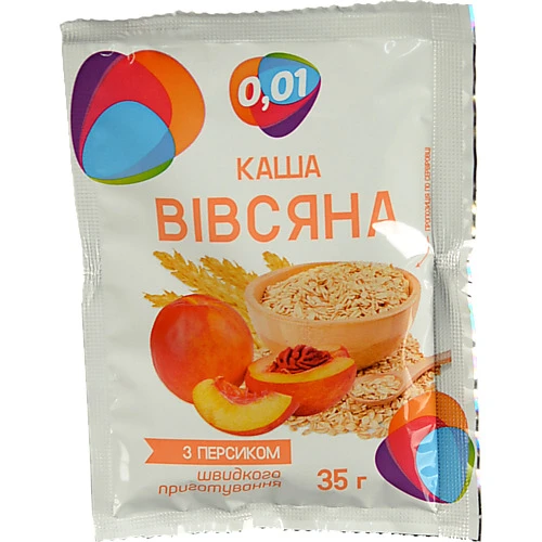 Каша вівсяна 0.01 35г персик