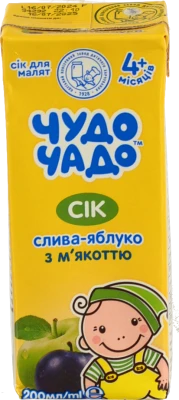 Сік Чудо-чадо Слива-Яблуко 200мл