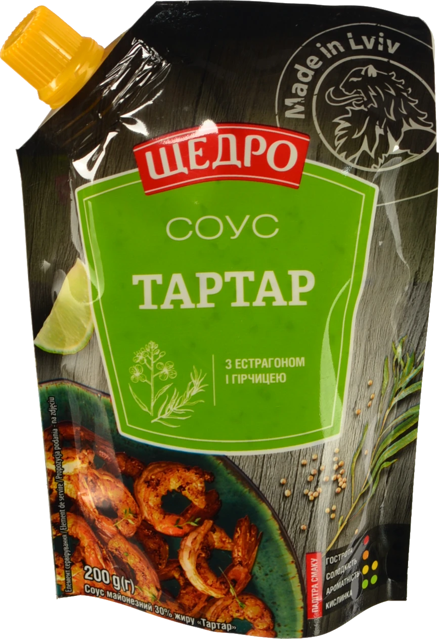 Соус Щедро 200г тартар д/п