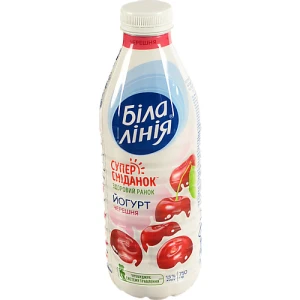Йогурт Біла лінія 750г 1.5% Черешня