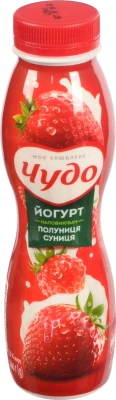 Йогурт питний Чудо 2.5% Полуниця-Суниця 260г