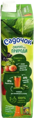 Сік з м'якоттю стерилізований Мультивітамін Садочок 0.95л