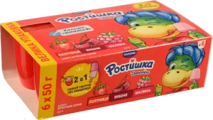 Сирки Даноніно 50гх6 2.5 асорті  полуниця вишня малина