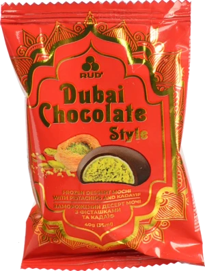 Морозиво Рудь 40г десерт dubai chocolate style