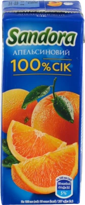 Сік Сандора апельсиновий 0,2л неосвітлений