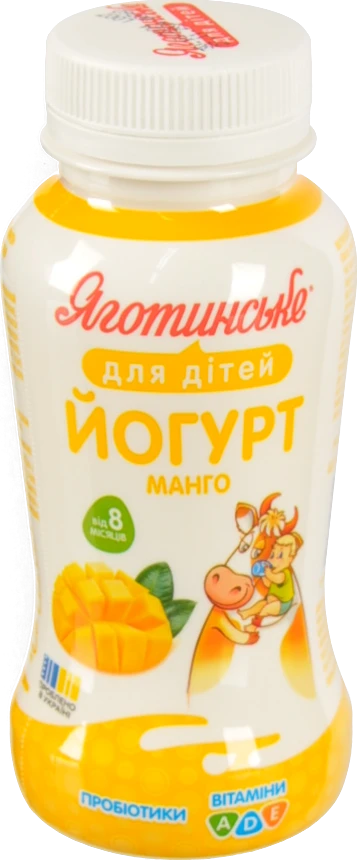 Йогурт Яготинський 185г 1.5% д.дітей манго