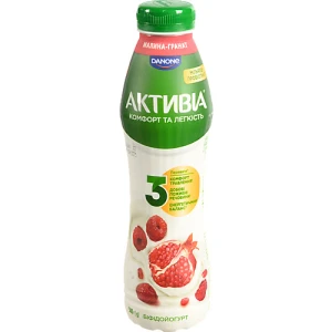 Біфідойогурт Активіа 500г 1.2 малина гранат пет