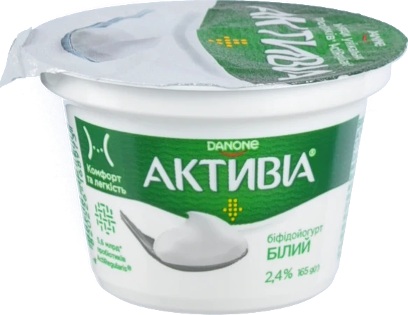 Біфідойогурт Активіа 165г 2.4% ст