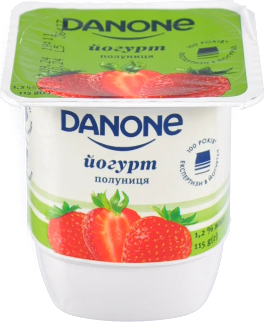 Йогурт Danone 1.2% Полуниця 115г