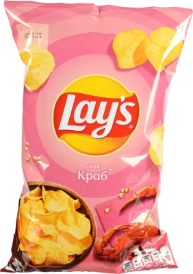 Чипси картопляні Lay's Краб 120г