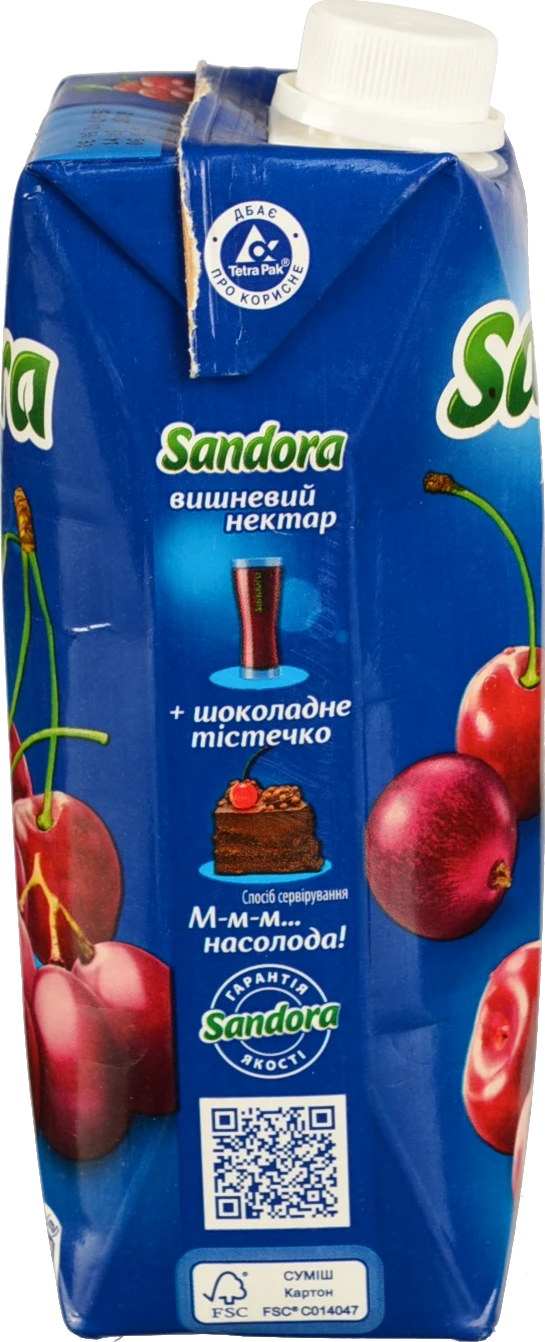 Нектар Сандора вишневий освітлений 0,5л