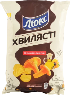 Чипси картопляні Лисички Хвилясті Люкс 125г