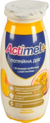 Продукт к.м Актімель 100г 1.4% персик маракуйя