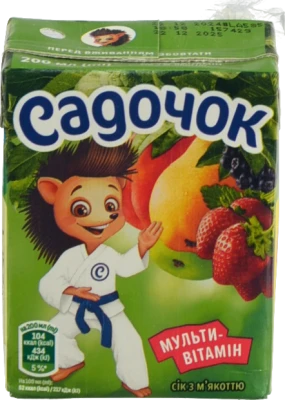 Сік Садочок 0.2л мультивітамін