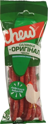 Ковбаски Chew 70г сирокопчені салямки оригінал чікен
