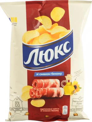 Чіпси Люкс 125г бекон