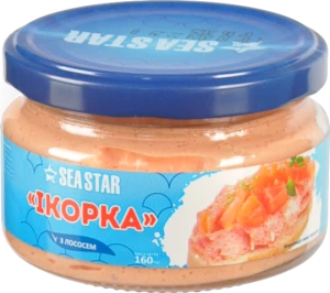 Продукт з ікрою Seastar 160г океанічної риби та лососем