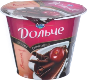 Десерт Дольче 200г 3.4% вишня глазур