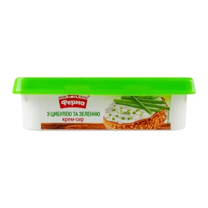 Крем-сир Ферма 170г 50 з цибулею та зеленню