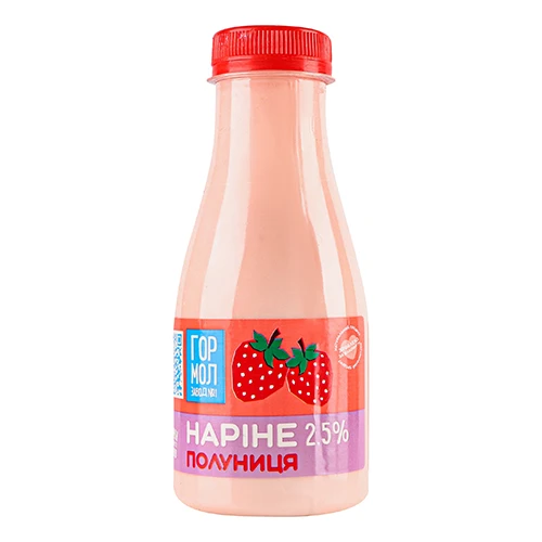 Продукт кисломолочний 2.5% Полуниця Наріне Гормолзавод №1 п/пл 330г