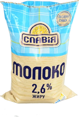 Молоко Славія 0.9л 2.6% пастеризоване