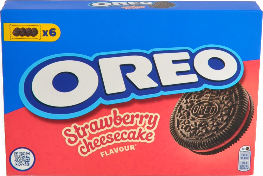 Печиво з какао та начинкою Strawberry cheesecake Oreo к/у 228г