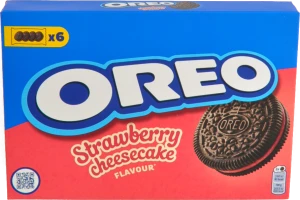 Печиво з какао та начинкою Strawberry cheesecake Oreo к/у 228г