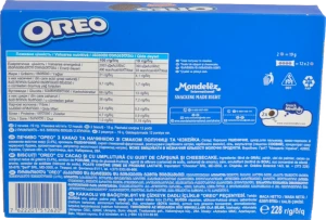 Печиво з какао та начинкою Strawberry cheesecake Oreo к/у 228г