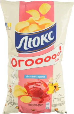 Чіпси Люкс 170г краб