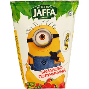 Нектар стерилізований Бананово-полуничний Minions Jaffa т/п 125мл