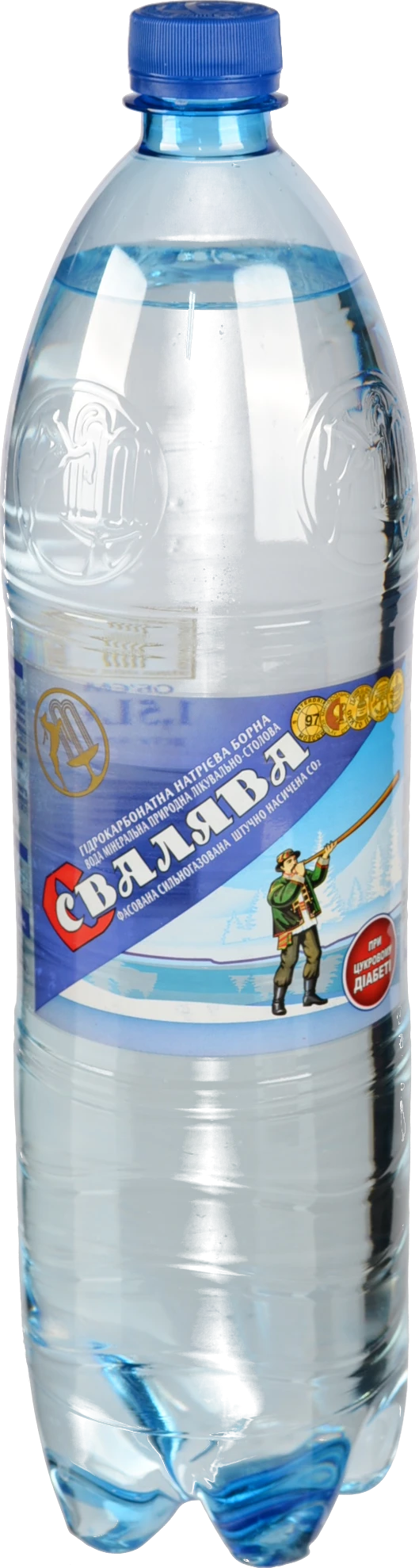 Вода мінеральна сильногазована Свалява 1.5л
