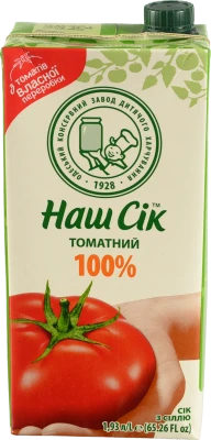 Сік томатний з сіллю Наш сік 1.93л