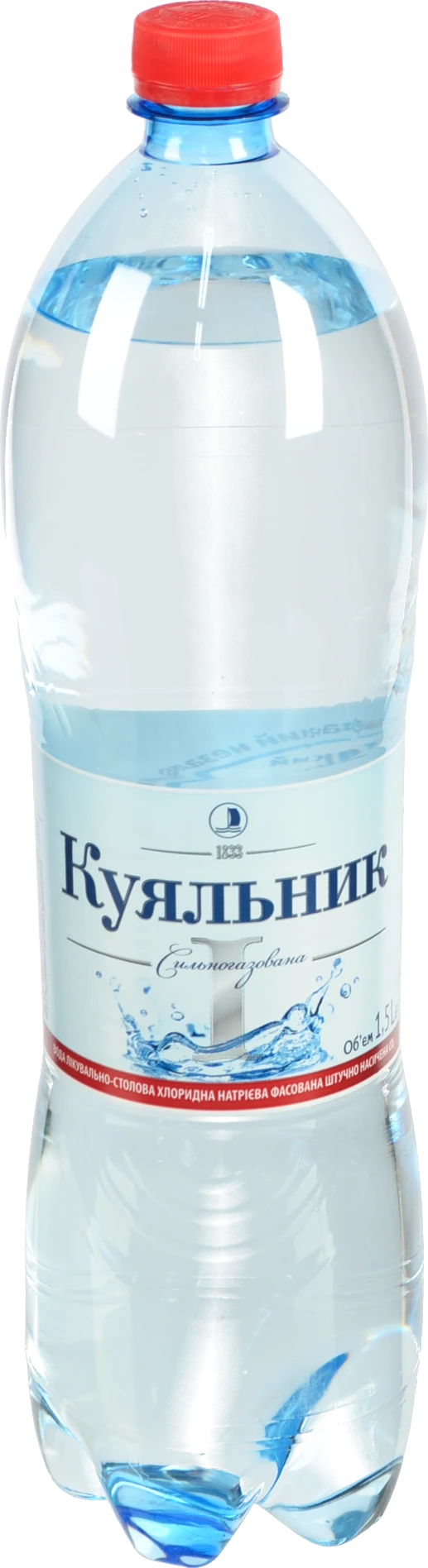 Вода мінеральна сильногазована Куяльник 1.5л