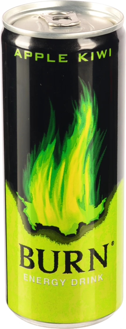 Напій енергетичний безалкогольний сильногазований Apple-kiwi Burn з/б 250мл