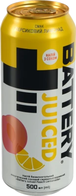 Напій енергетичний Battery 0.5л Персиковий Лимонад