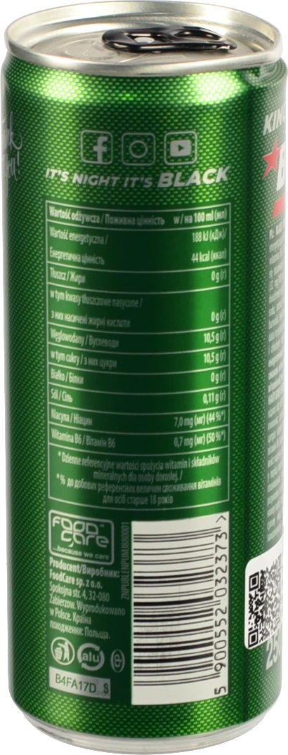 Напій Енергетичний Black Energy 250мл Mojito