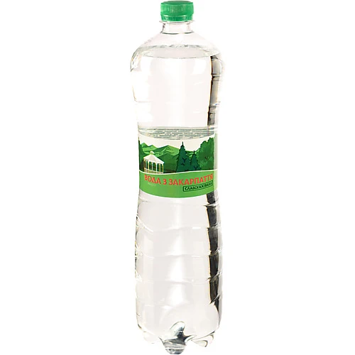 Вода Fine Waters 1.5л Закарпаття слаб.газ мінеральна