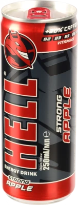 Напій енергетичний безалкогольний газований Strong Applе Hell з/б 250мл