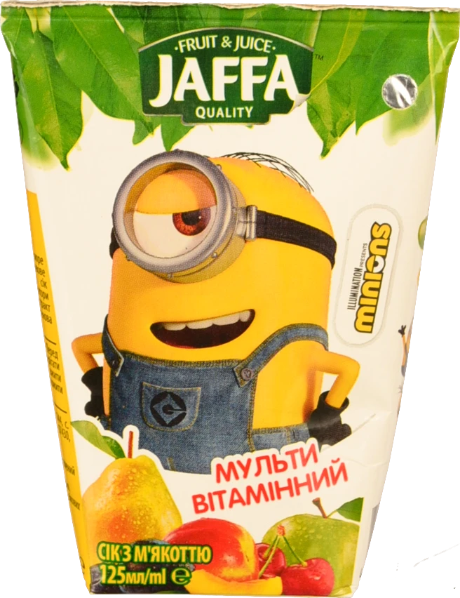 Сік Jaffa Minions Мультивітамінний з м'якоттю 0,125л