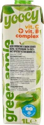 Напій Yoocy Green apple+вит.С-віт.В комплекс - 1л