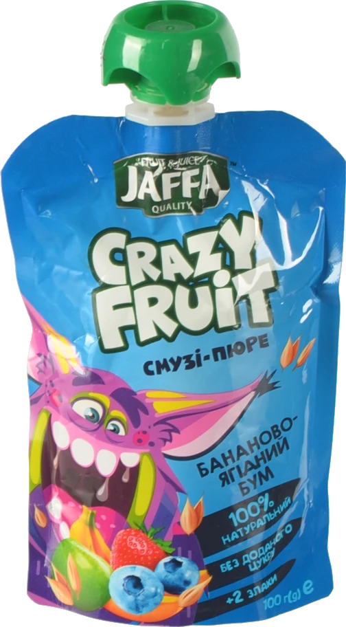 Смузі-пюре Бананово-ягідний бум Jaffa 100 мл