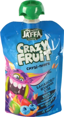Смузі-пюре Бананово-ягідний бум Jaffa 100 мл