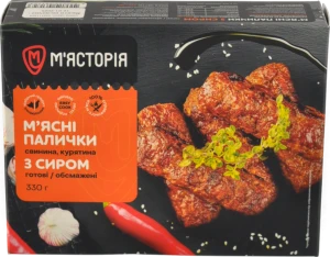 Мясні палички М'ясторія 330г з сиром